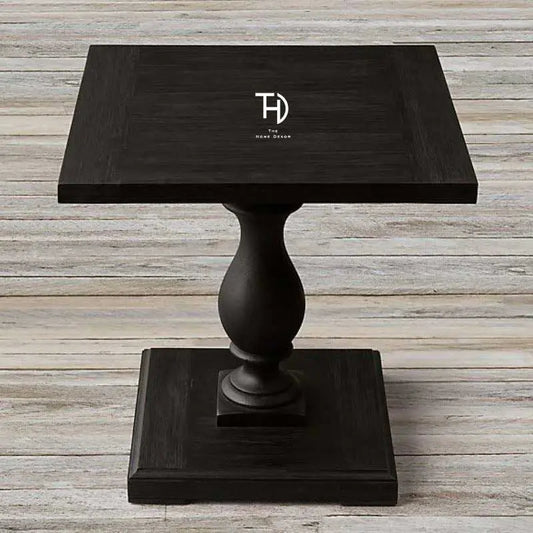 Square Design WIth Hand Crafted Legs Kaamakshi Side Table Made in Solid Mango Wood. 
