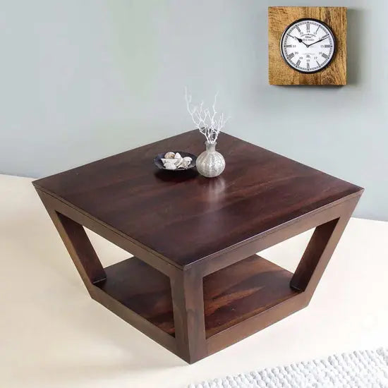 Solid Sheesham Wood Laatto Coffee Table. 