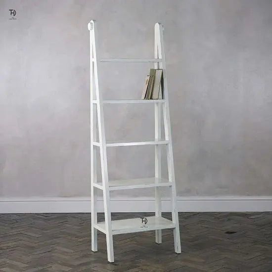 Solid Mango Wood Open Shelf Ladwing Queen Bookcase. Used for Keeps Books and Other Decorative Items.