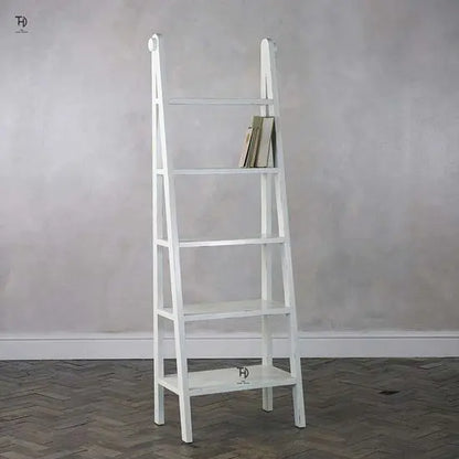 Solid Mango Wood Open Shelf Ladwing Queen Bookcase. Used for Keeps Books and Other Decorative Items.