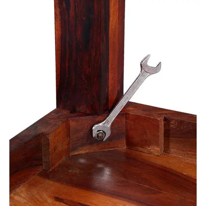 Solid sheesham wood rectangular shaped Latin coffee table.