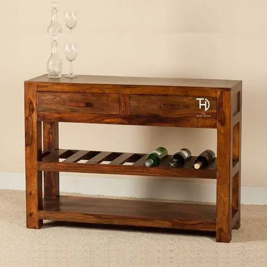 Sleek and straight line console table