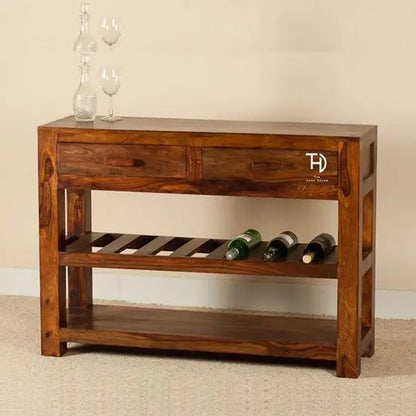 Sleek and straight line console table