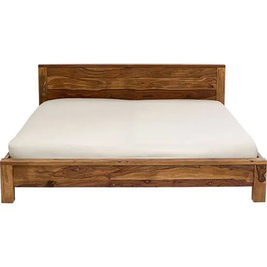Simple wooden bed