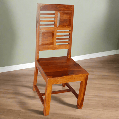 Wooden Lawson Dining Chair in Honey finish.