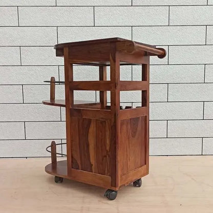 Wooden One Door and One Drawer Logan Bar Cabinet. 