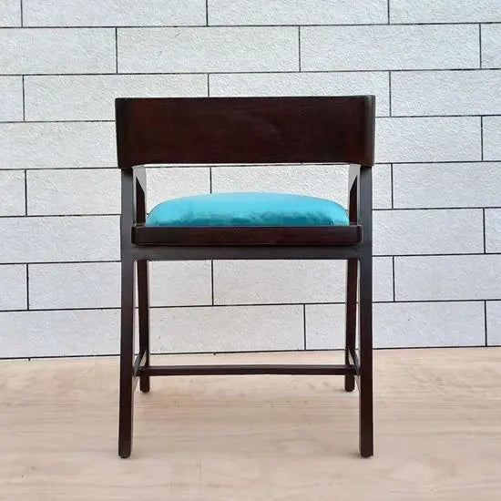 Solid Sheesham Woood Dining Loria Chair Green. 