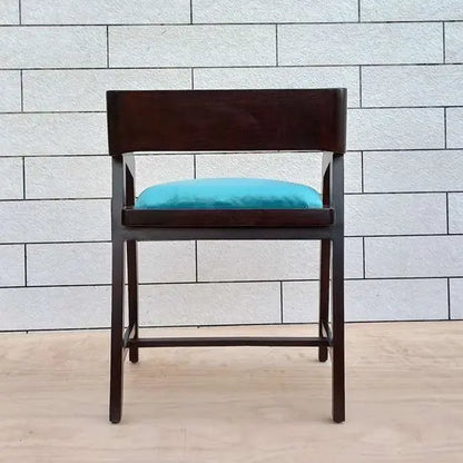 Solid Sheesham Woood Dining Loria Chair Green. 