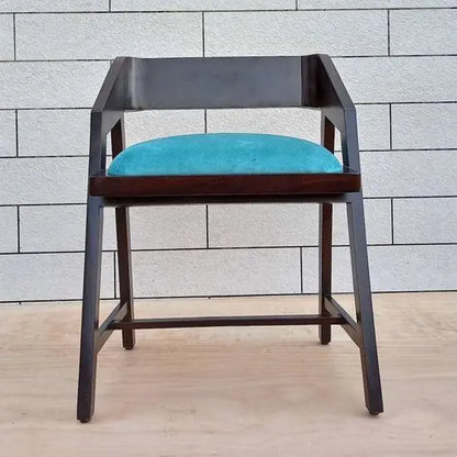 Wooden Loria Chair Green Made in Solid Sheesham Wood. 