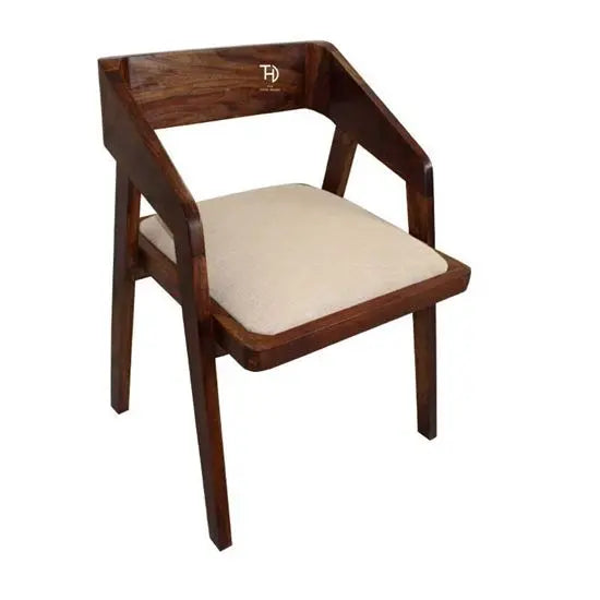 Solid wood loria cafe chair in walnut finish. 