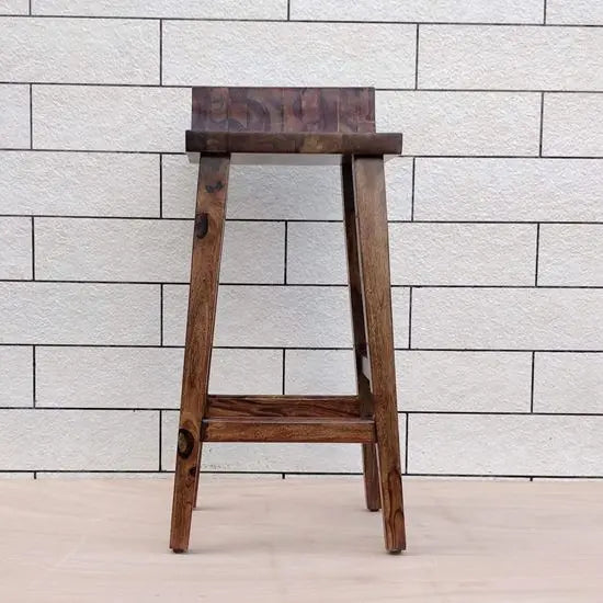Solid Sheesham Wood Mac Bar Chair. 
