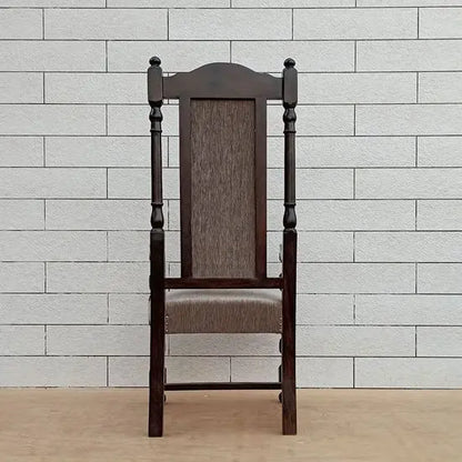 sheesham wood Long back maharaja chair in walnut finish. 