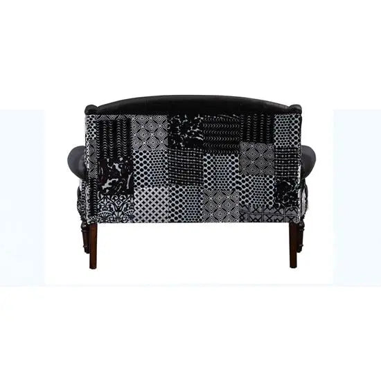 Two Seater maharani Sofa Made in Solid Wood in Walnut Finish.