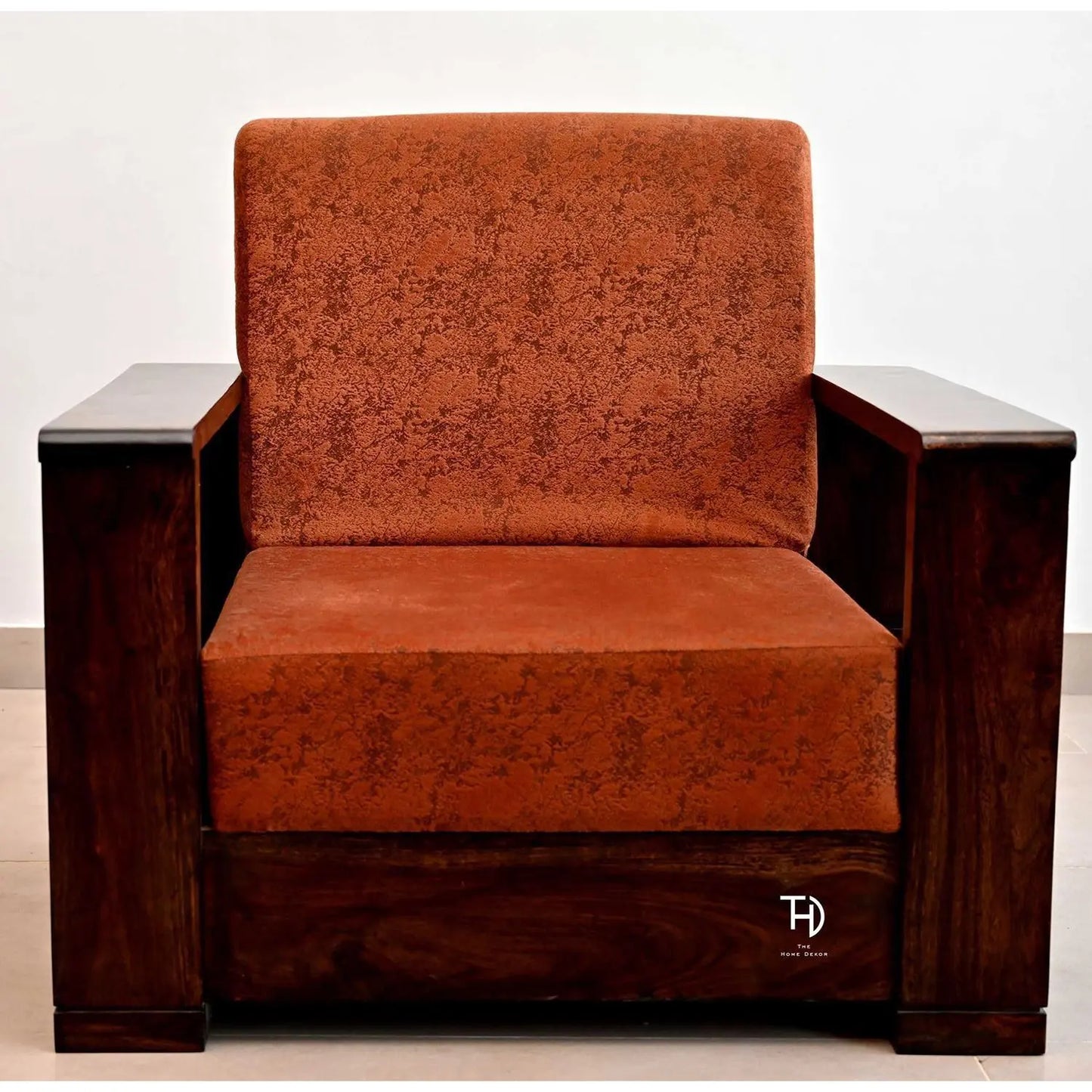 Solid Wood Magzine Sofa With Side Magzine Rack Massive Wooden Sofa Set.