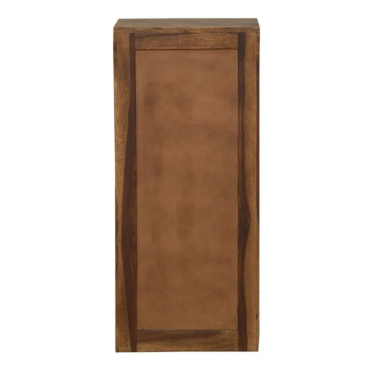 Solid wood one door and one drawer meeg bar cabinet natural. 