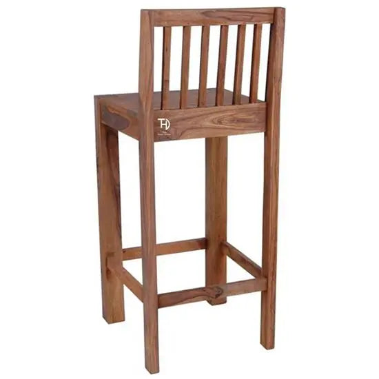 Solid Sheesham Wood Meena Bar Chair. 