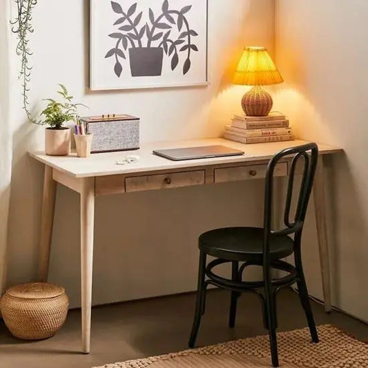 Solid Mango Wood Two Drawer Monet Study Desk. 