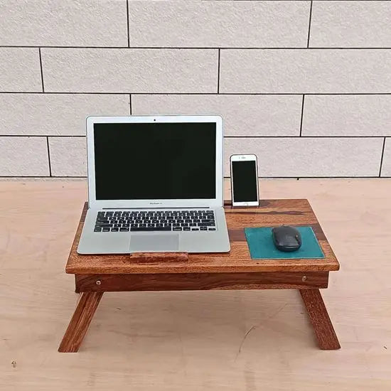 Solid Sheesham Wood On Drawer Noah Laptop Table. 