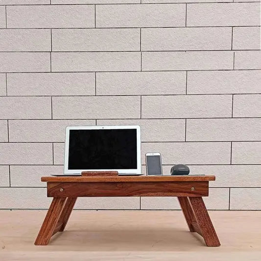 Solid Wood One Drawer Noah Laptop Table. 