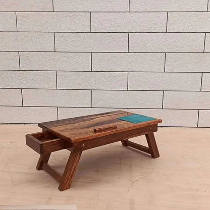 One Drawer Noah Laptop Table Keeps your Laptop and One More Space for Stand your Mobile phone.  