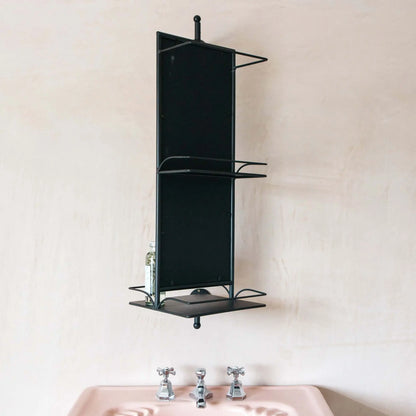 Black Mirror with shelf Nyhamn Mirror.