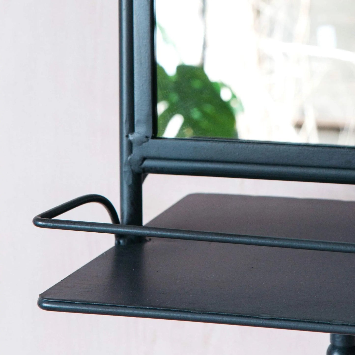 Wall Mounted Metal Frame Black Nyhamn Mirror.