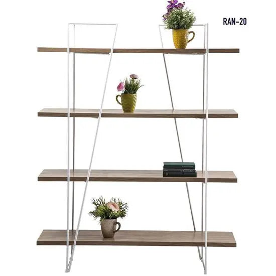 Solid Wood Four Open Shelf Olee Bookshelve. Used in Keeps Books and Other Decorative Items. 