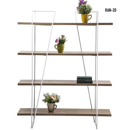 Solid Wood Four Open Shelf Olee Bookshelve. Used in Keeps Books and Other Decorative Items. 