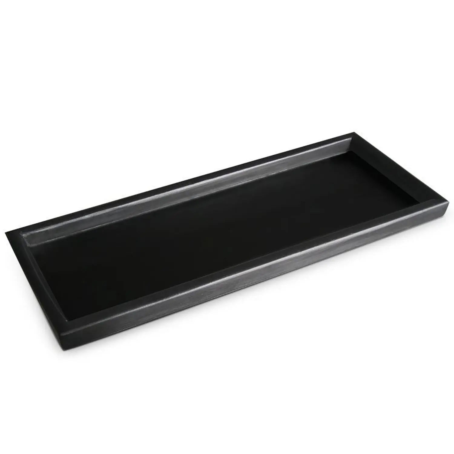 Wooden Black rectangle shape Oli serving tray.