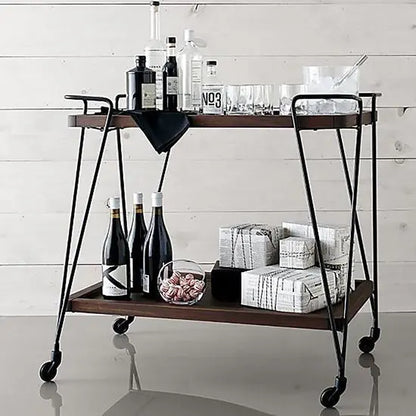 Wooden and Metal Frame Oli Serving Trolley. 