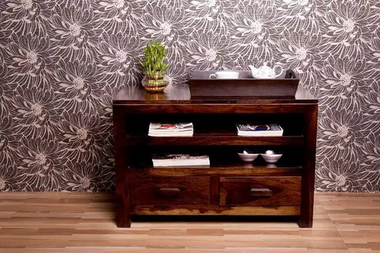 Solid Sheesham Wood Oliver Serving Tray Walnut by The Home Dekor. 