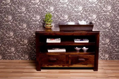 Solid Sheesham Wood Oliver Serving Tray Walnut by The Home Dekor. 