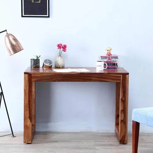 Solid Wood One Drawer Oneder Dune Desk Natural