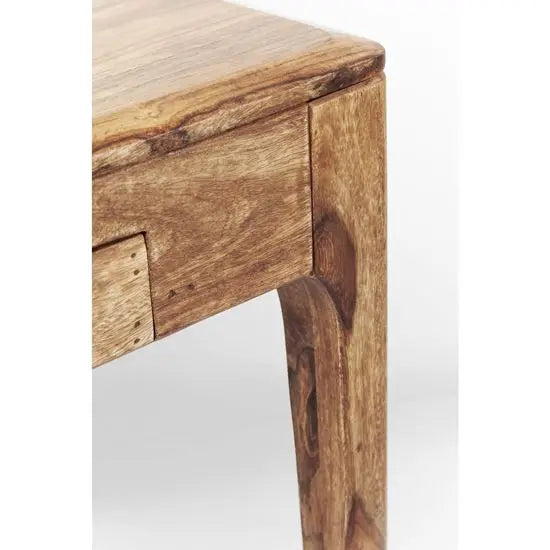Sheesham Wood Four Drawer Owada Desk Natural. 