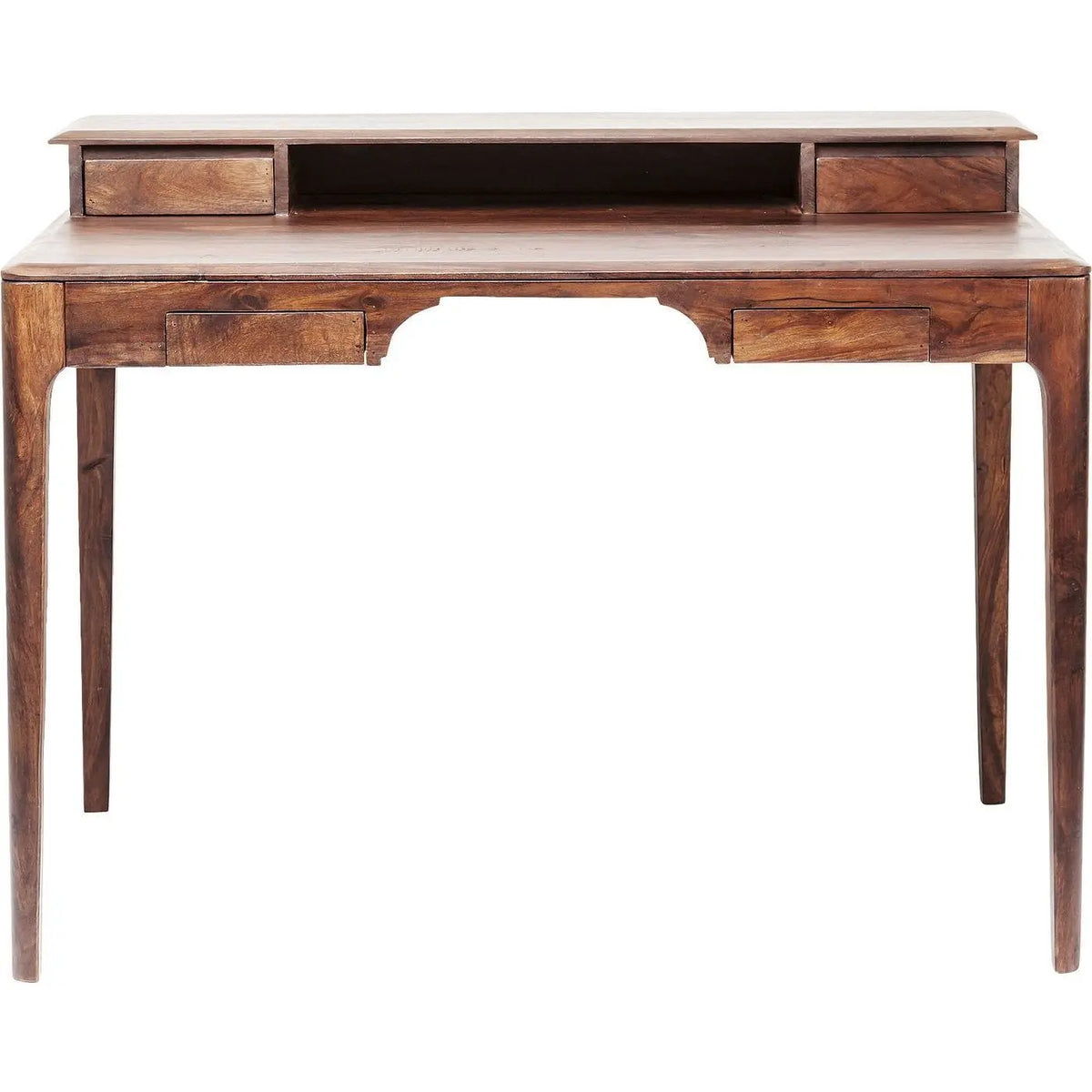 Four Drawers and One Open Shelf Owada Study Table for Students Made in Solid Sheesham Wood. 