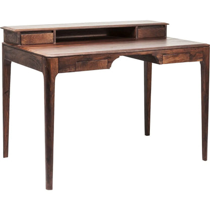 Sheesham Wood Four Drawer and One Shelf Owada Study Table for Students.  