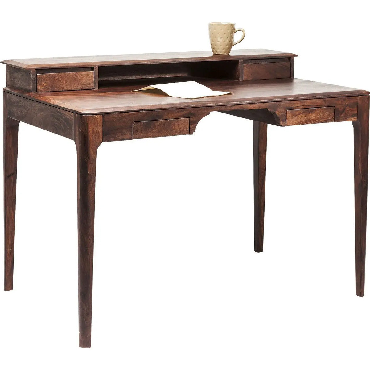 Wooden Four Drawer and One Shelf Owada Study Table for Students.  