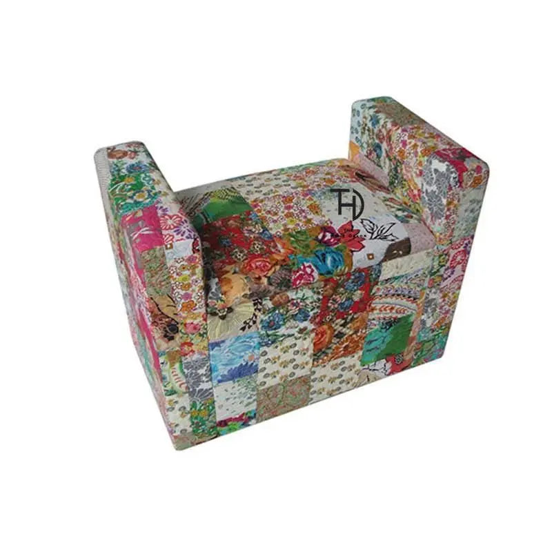 Colorful patchwork Storage Box Pallo Sette. 