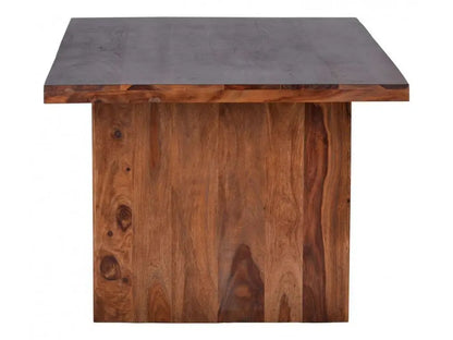 Solid wood rectangle shape parler dining table. 