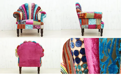 Multi colour upholestary sofa online.
