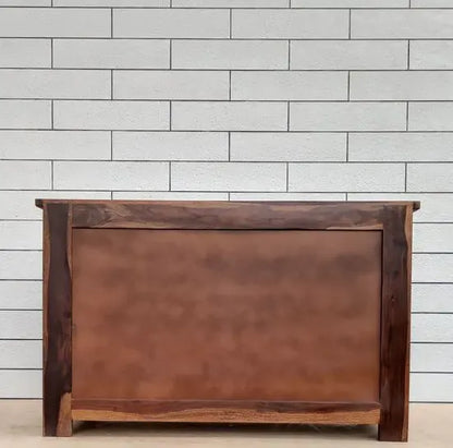 Solid Wood Two Door and Two Drawer Piller Buffet. 