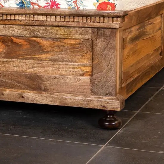 Indian style storage bed