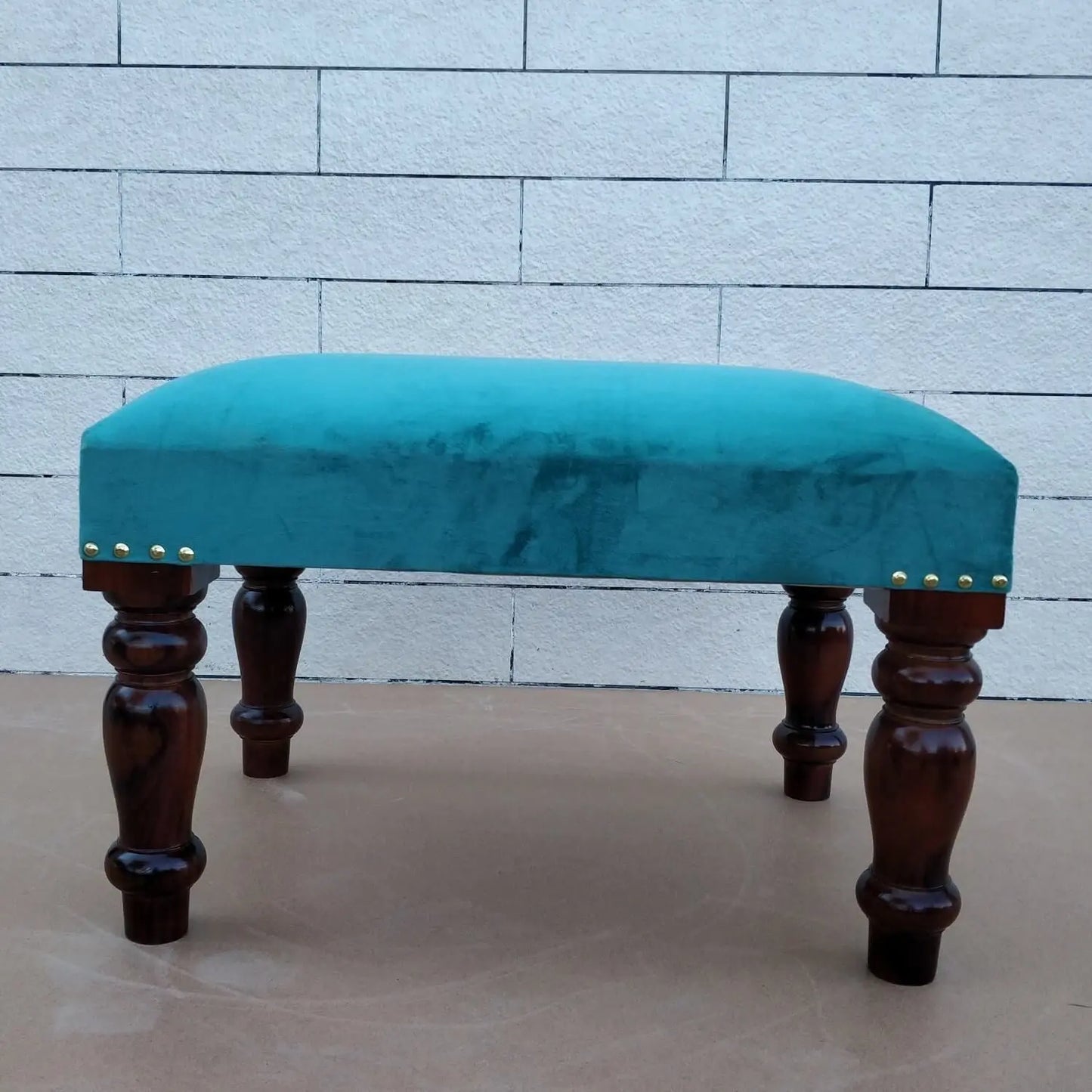 Solid Wood Carving Legs Quark Chowki. 