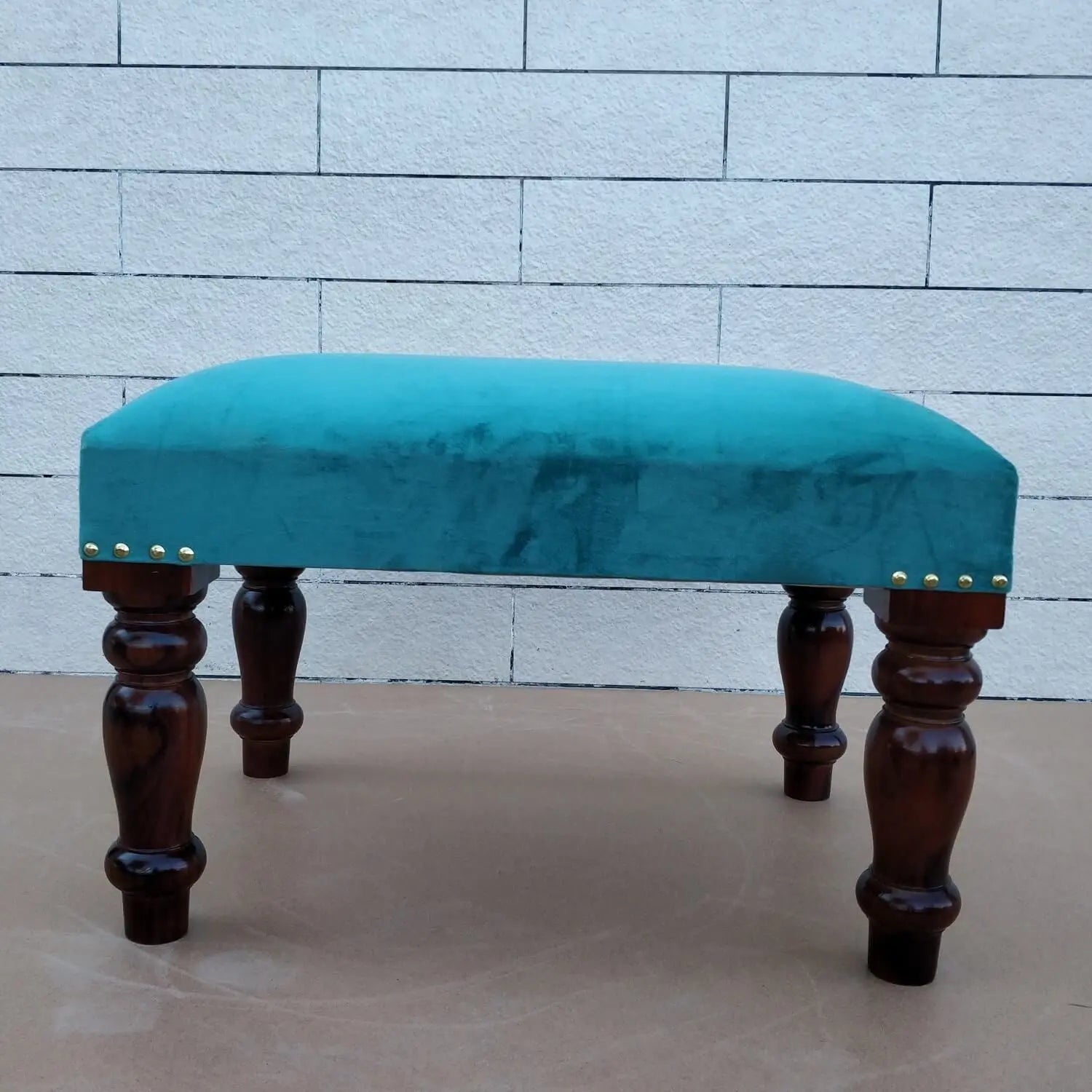 Solid Wood Carving Legs Quark Chowki. 