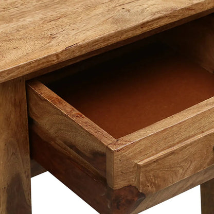Sheesham Wood Rectangle shape One Drawer Raj Mahal End Table.