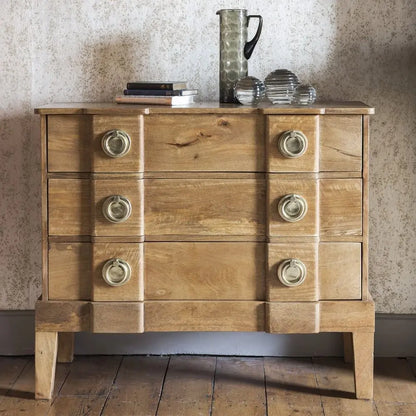 Solid Wood Three Drawer Ran chest. 