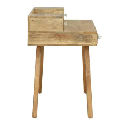 Mango Wood Five Drawer Multi Rino Desk. 