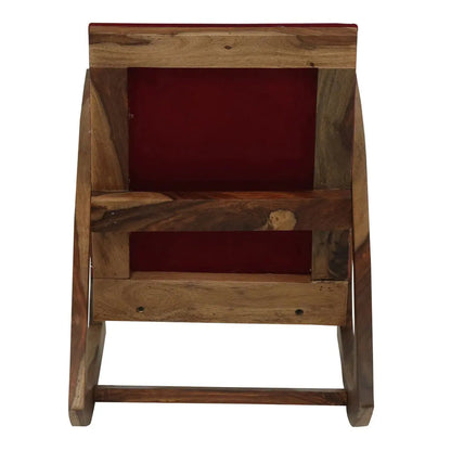 Solid Wood Designer Upholstery  Rocking Chair. 