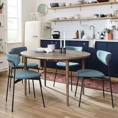 Mango Wood Round shape dining table.