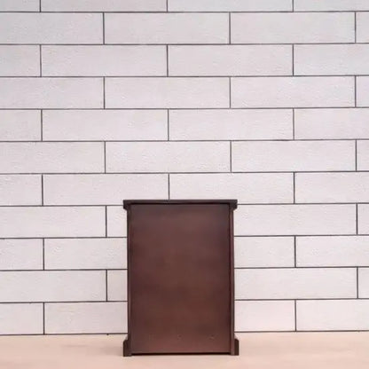 One Door One Drawer Round Tile Bedside. 